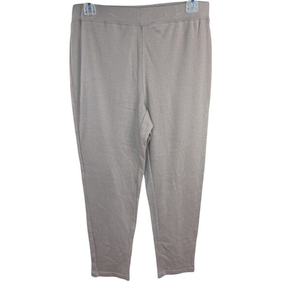 Hasting & Smith Slim Leg Pants PM Petite Taupe Gray Cotton Blend New with Tags - Picture 1 of 8